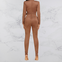 Load image into Gallery viewer, Keys Suede Jumpsuit
