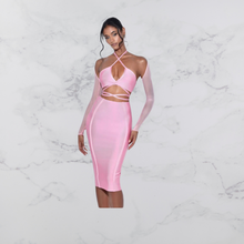 Load image into Gallery viewer, Pink Bandage Dress
