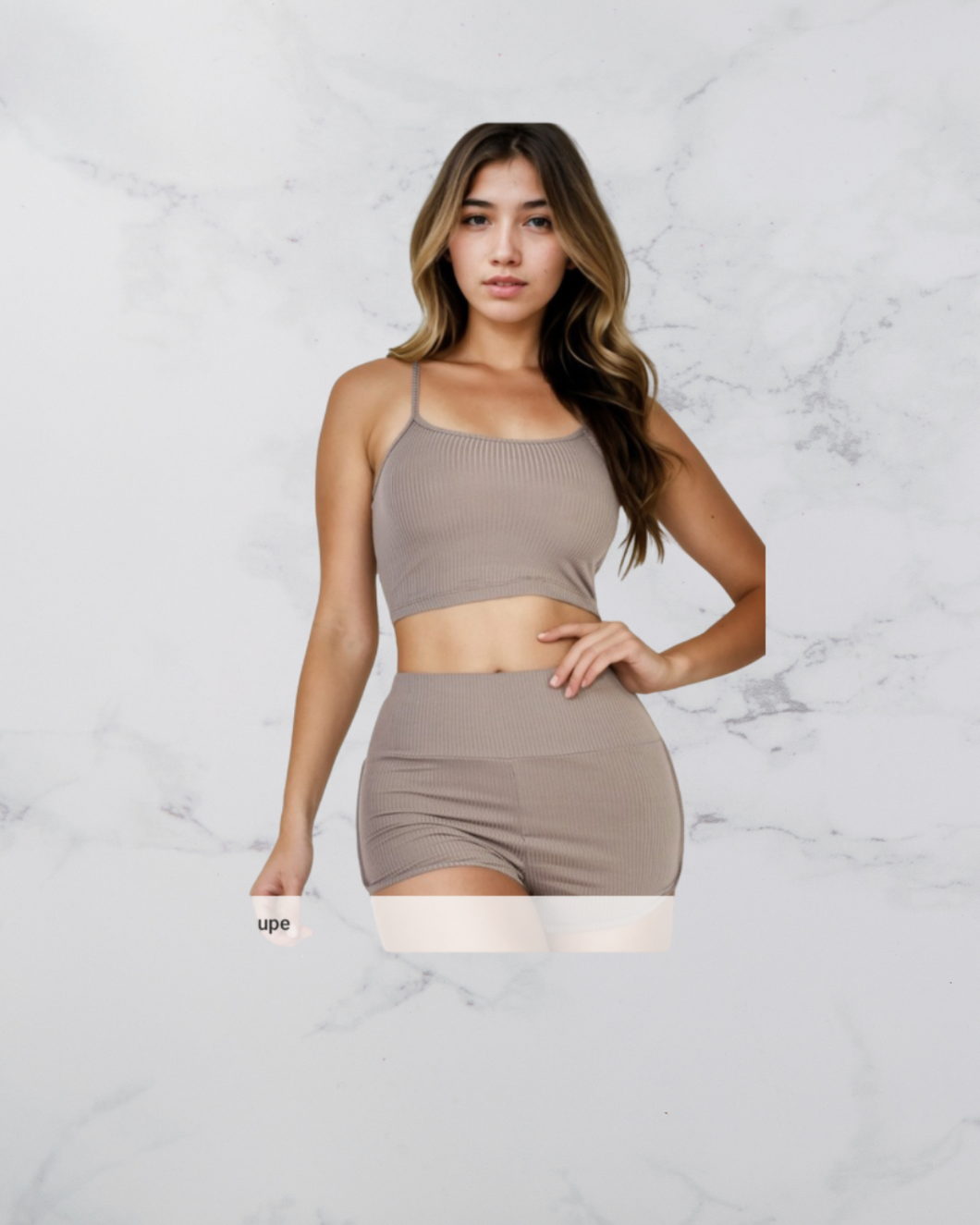 Taupe 2 Piece Set