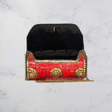 Load image into Gallery viewer, Red Metal Purse
