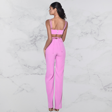 Load image into Gallery viewer, Fuchsia Cutout Jumpsuit
