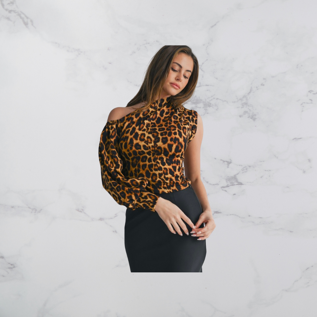 Animal Print Blouse